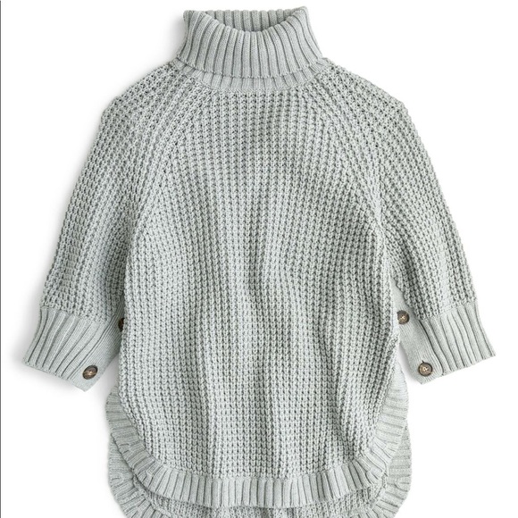 J. Crew Sweaters - J. Crew Turtleneck Poncho with Buttons
